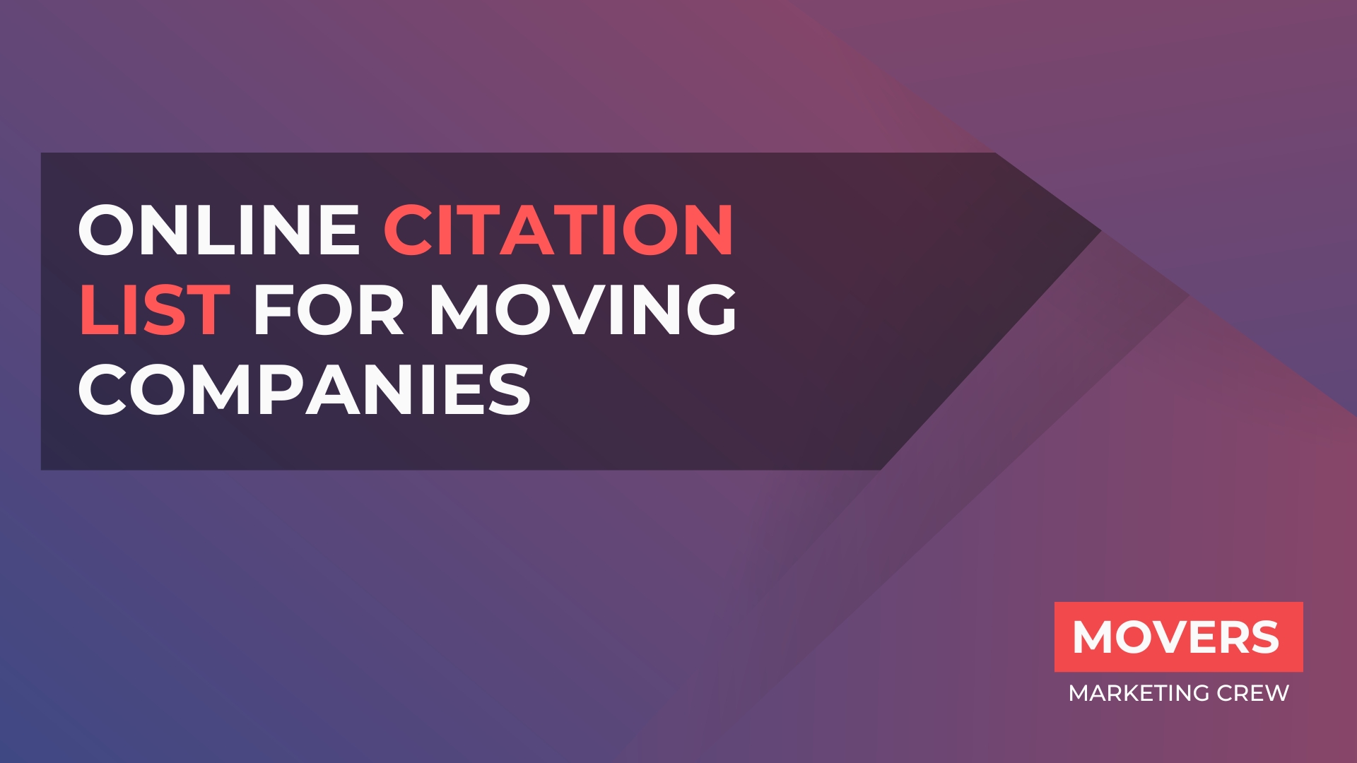 Online Citation List For Moving Companies
