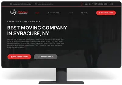 Superior Moving Website Example